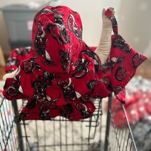 Red Motorcycle Print Baby Outfit